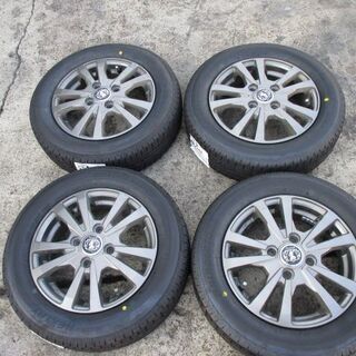 来店取付OK】新品タイヤ&中古アルミセット 155/65R13 軽自動車用 