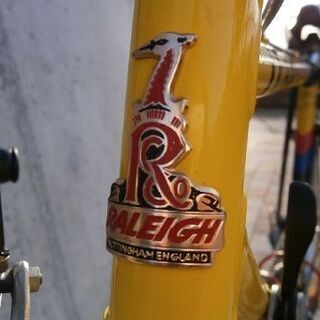 イギリス製 ラレーの古い自転車 ドロップハンドル