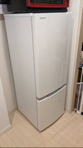 東芝　冷蔵庫170L ホワイト　2018年製