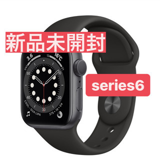 取引可能】Apple Watch series 6 44mm スペースグレー ブラック iPhone
