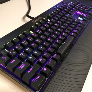 CORSAIR K70 RAPID FIRE 銀軸 RGB ゲー...