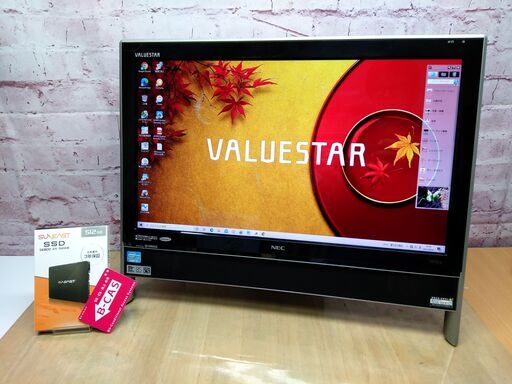 ★完売御礼★【快適21.5型◆地デジ視聴OK】新品SSD 512GB, Core i7, 8GB◆NEC VN770/G, Windows10, Microsoft Office, Blu-ray, Wi-Fi