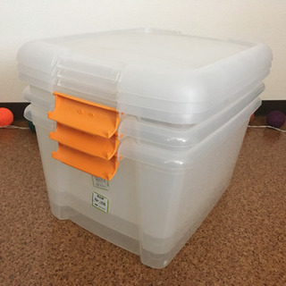 【ネット決済】食品保存ボックス　3個セット　32x41x24cm