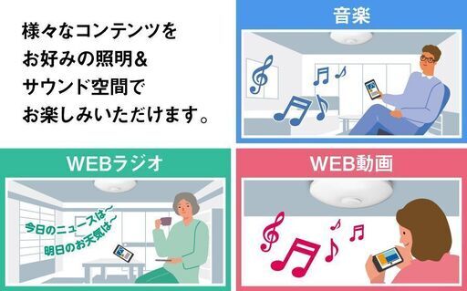 (取引終了)東芝 スピーカー付き シーリングライト 調色・調光 NLEH12018A-SLC　12畳まで対応