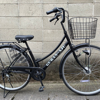 26インチ自転車】ミヤタ製 ベルト駆動 内装3段変速 LEDオートライト付