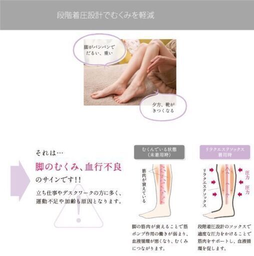 Befit おやすみリラクエステ ソックス 足組み M-L ～2019モデル