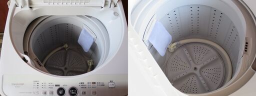動作確認済 洗濯機4 5 12年製シャープes F45lc W ヤート 和歌山港の生活家電 洗濯機 の中古あげます 譲ります ジモティーで不用品の処分