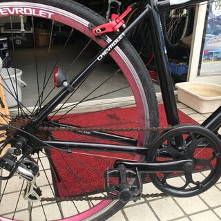コルベットのクロスバイク　軽いアルミフレーム