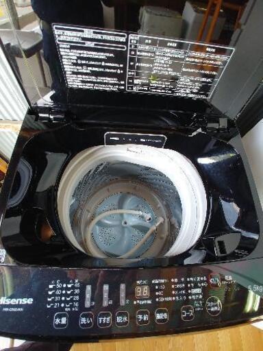 (激安売出中)洗濯機　5.5キロ　2017年式　ブラック