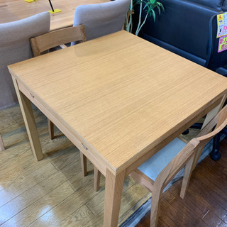 ⭐️人気⭐️無印良品 オーク材 伸張式ダイニング3点セット エキステンション