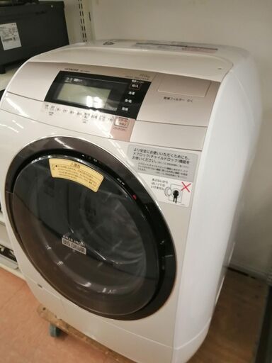 【モノマニア四日市】【引き取り限定】2016年製　ドラム式洗濯乾燥機　日立 　BD-V9800L　 USED