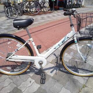 ♪ジモティー特価♪真っ白のフレームがきれいな 26型中古自転車