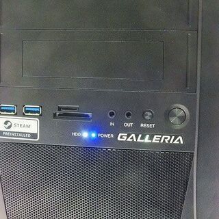 【苫小牧バナナ】ドスパラ THIRDWAVE GALLERIA XT ゲーミングPC i7 9700 3.00GHｚ メモリ8GB SSD512GB HDD2TB GEFORCE GTX 1660 Ti 動作OK♪