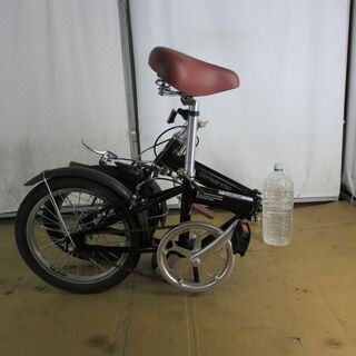 中古折りたたみ自転車 B345　キャプテンスタッグ　アルミ　ブラック【16インチ 】 中古折りたたみ自転車 B345 キャプテンスタッグ アルミ ブラック【16