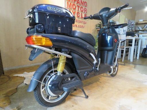 □SONGI E-BIKE ソンギ イーバイク 50cc相当 9.5km 電動スクーター ブラック 現状販売 原付 原チャリ スクーター バイク 札幌発