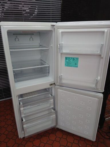冷蔵庫 ハイアール Haier JR-NF148B 2018年製 2D 148L 白 中古品