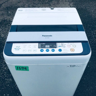 ⑤‼️7.0kg‼️1679番 Panasonic✨全自動電気洗濯機✨NA-F70PB7‼️