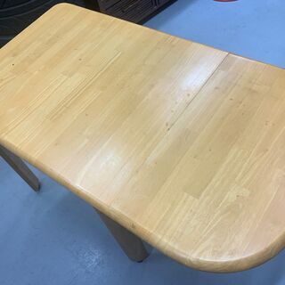 【ネット決済】折り畳み式 木製テーブル 高さ微調整可能