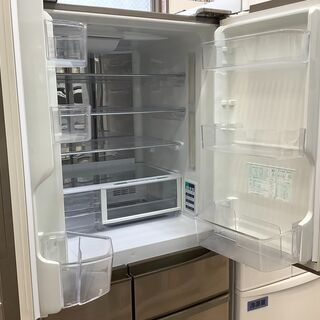 SHARP/シャープ 6ドア冷蔵庫 473L SJ-XF47X-T 2013年製 【ユーズド