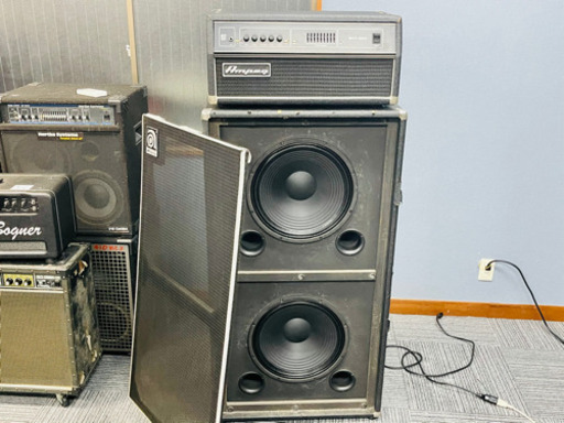 ●廃盤名機ampeg315hアンプと215eキャビネットのスタックセット