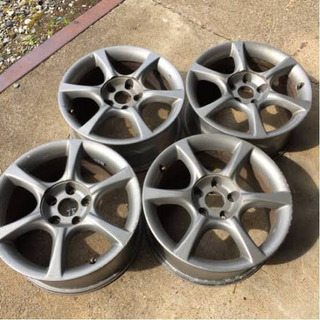 R34 スカイライン 純正ホイールバリ溝タイヤ付き