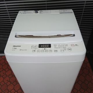 ID  969877 ハイセンス　7.5Kg　２０１９年製　HW-G75A