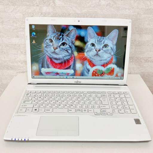 【マウス付】富士通 ノートパソコン Windows10 新品SSD DVD再生
