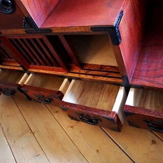 苫小牧発◆岩谷堂箪笥☆欅☆階段箪笥☆伝統工芸☆漆塗り◆