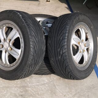 16インチ 5穴 ENKEI(エンケイ)２ピースアルミホイールとタイヤ　４本セットで