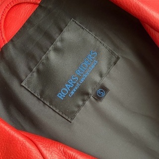 ダブルライダースジャケット 牛革 赤 Sサイズ | faculdadeuninorte.com.br