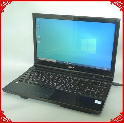 1台限定 ノートパソコン 中古良品 15.6型 富士通 AH42/J Pentium 4GB 320G DVDRW 無線 Bluetooth webカメラ LibreOffice 即使用可能