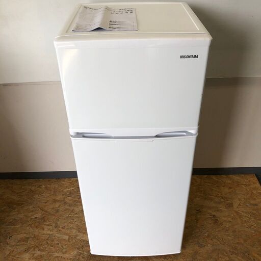 【IRIS OHYAMA】 アイリスオーヤマ ノンフロン 冷凍 冷蔵庫 美品 容量118L 冷凍室28L 冷凍室90L A F118-W 2020年製.