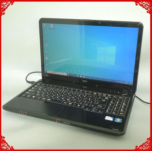即使用可能 ノートパソコン 中古動作良品 15.6型 NEC PC-LS150CS1YB Celeron 4GB 640G DVDRW 無線LAN Wi-Fi Windows10 LibreOffice済