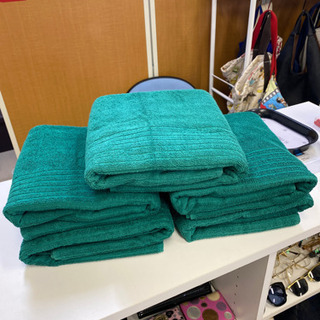 【ネット決済】【激安中古品】IKEA製 バスタオル5枚セット グリーン