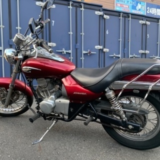 【原付2種希少大型マニュアル車】Kawasaki エリミネーター125 リアキャリア付 原付二種 ピンクナンバー カワサキ