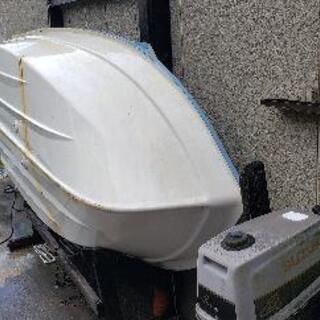 ボータブルボート11ft (サンマリン タートル11)、4馬力船外機付き(船外