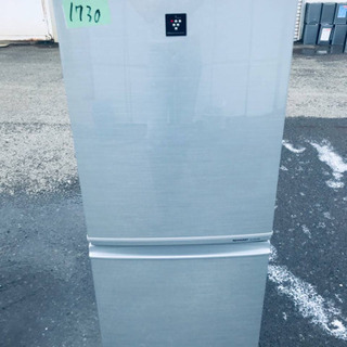 1730番 シャープ✨ノンフロン冷凍冷蔵庫✨SJ-PD14W-S‼️