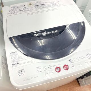 生活家電 シャープ 全自動洗濯機 ES-GE55K 5.5㎏ 2010年製