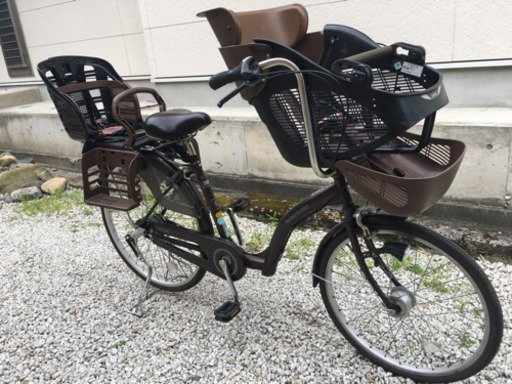 259.子供乗せ自転車Mother\u0026Childブラウン