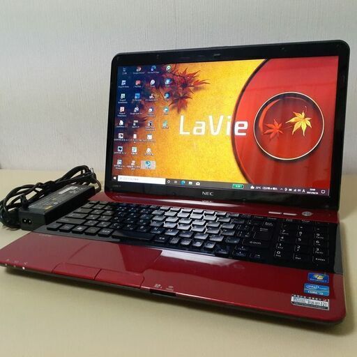 【取引中です】☆SSD搭載で快適☆　NEC　LaVie　レッド　Wi-Fi  マルチ　15インチ　Windows10　⑤