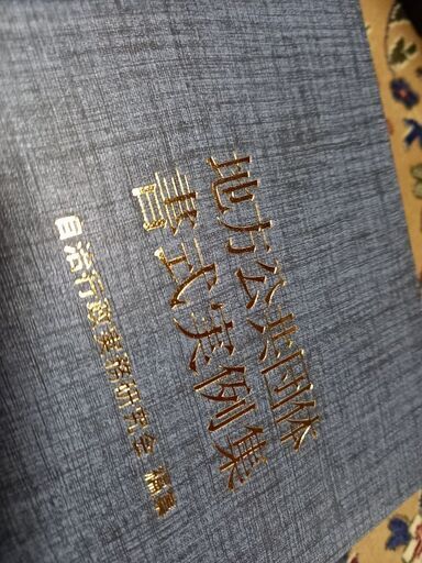 希少 地方公共団体書式実例集