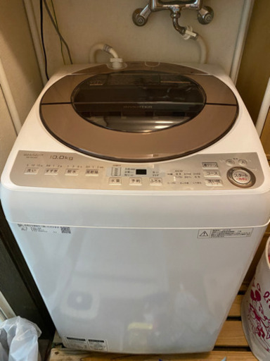 【▼最終値下げ】SHARP 縦型洗濯機10kg 2018年製 風乾燥付