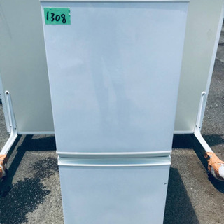 ③1308番 シャープ✨ノンフロン冷凍冷蔵庫✨SJ-D14A-W‼️