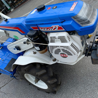 Midy 耕運機 ガソリンエンジン 青と白 Midy 耕運機 ガソリンエンジン 青と白