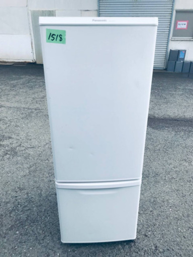 ①✨2018年製✨1518番 Paasonic ✨ノンフロン冷凍冷蔵庫✨NR-B17BW-W‼️