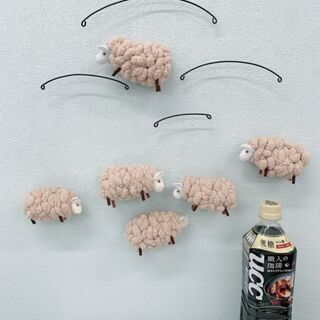 ハンドメイド 壁掛け 羊