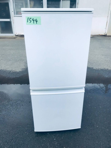 ①1544番 シャープ✨ノンフロン冷凍冷蔵庫✨SJ-D14A-W‼️