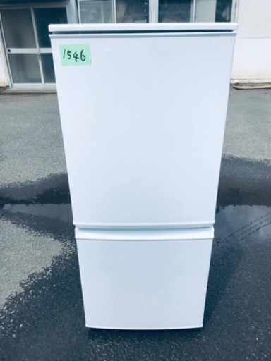 ①1546番 シャープ✨ノンフロン冷凍冷蔵庫✨SJ-D14A-W‼️