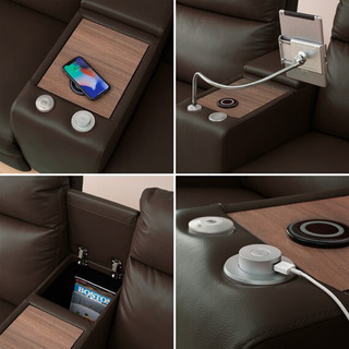 【ほぼ新品】本革電動リクライニングソファ