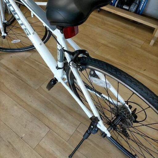 ❰受け渡完了新車❱21段変速アルミクロスバイク パールホワイト 受渡完了新車❱21段変速アルミクロスバイク パールホワイト